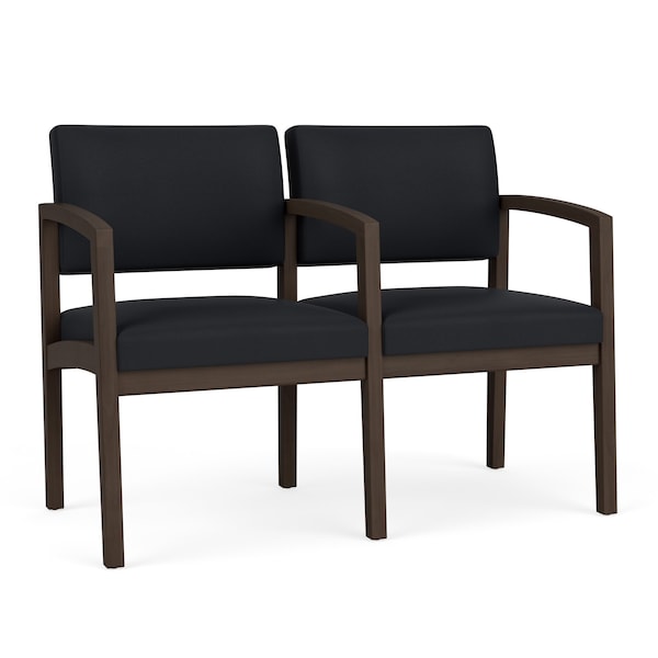 Lesro Lenox 2 Seat Tandem Seating W/ Arm, 44 in W 26 in L 31.5 in H LW2103 - main